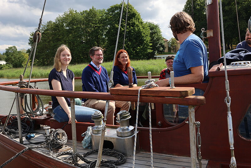 Forschungsschiff-MINT-Louisenlund Auf Jungfernfahrt mit dem Forschungsschiff "Kurt Hahn" auf der Schlei